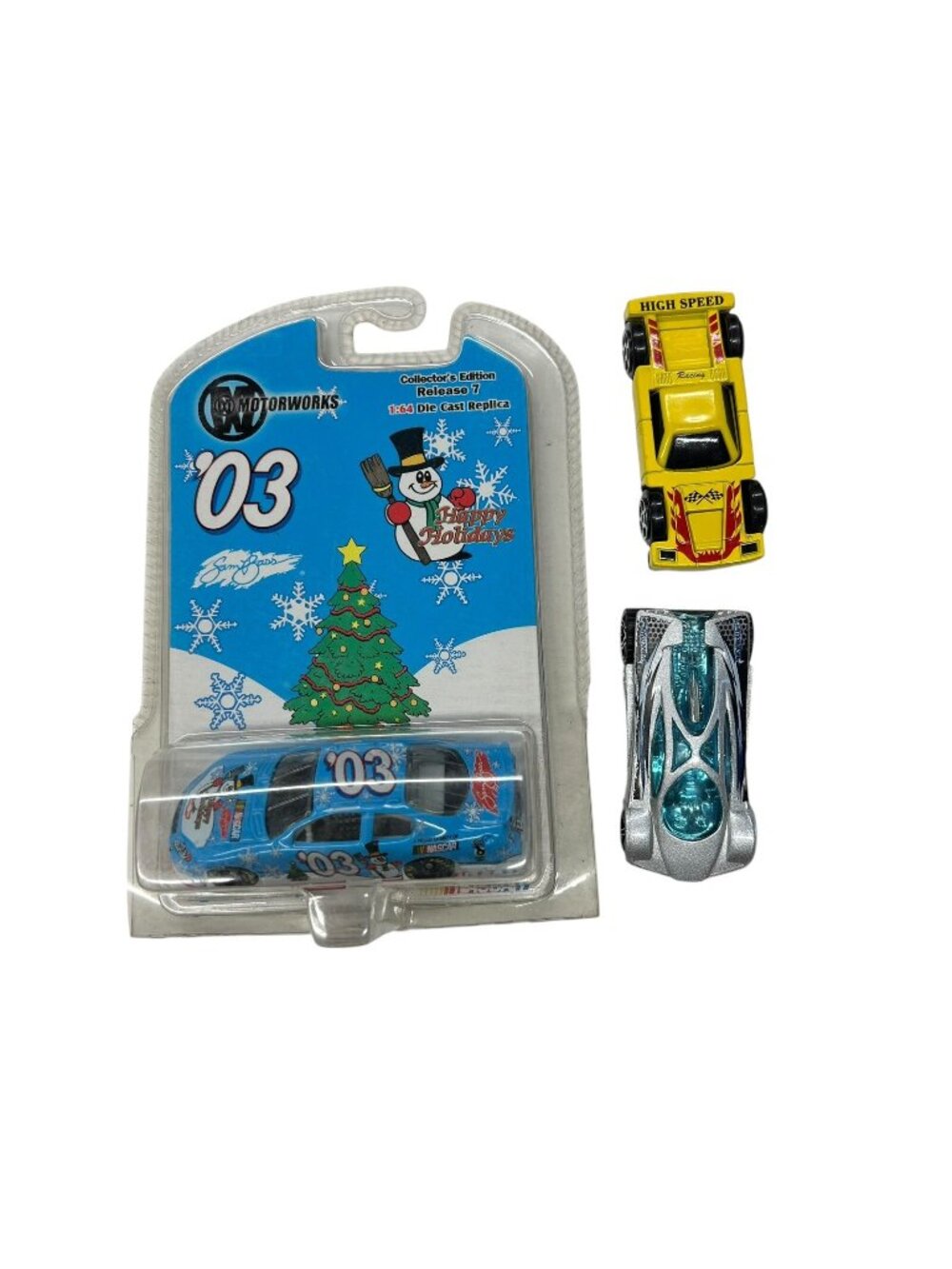 Die-Cast Toy Car Lot 2001 Hot Wheels Sling Shot Flip Motorworks 2003 Christmas